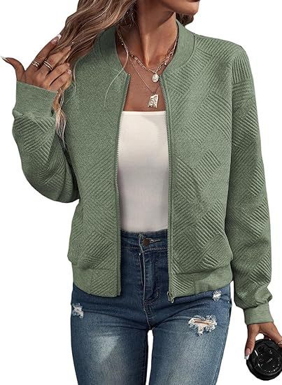 Zipper Pocket Comfort And Casual Women's Long Sleeve Jacket