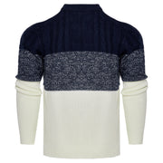 Men's Casual Long Sleeve Cable Knit Pullover Sweater