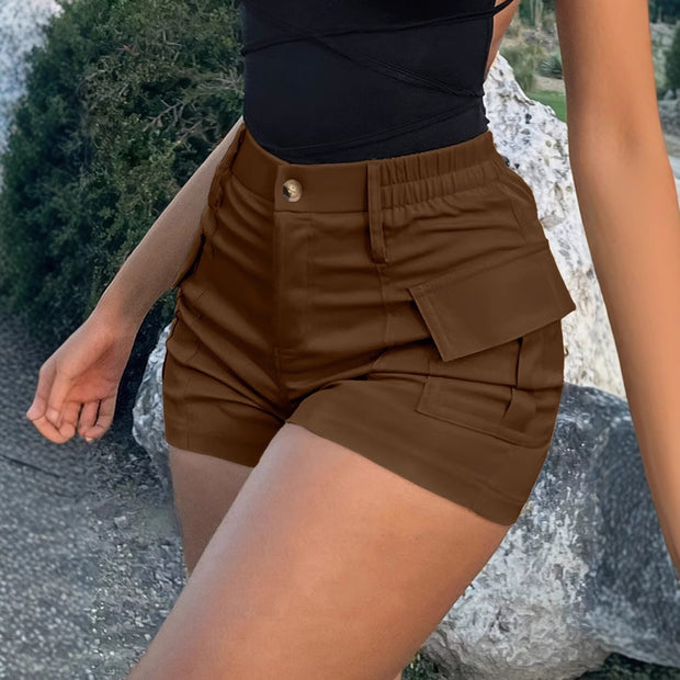 Summer American Casual Solid Colour Shorts