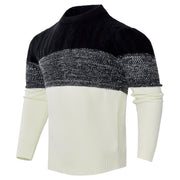 Men's Casual Long Sleeve Cable Knit Pullover Sweater